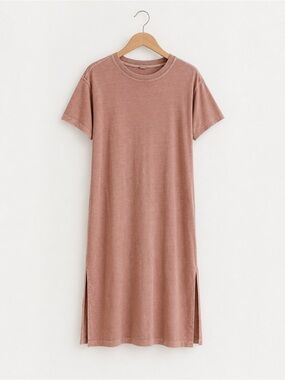 Old Navy Womens Dusty Rose Crewneck Sweatshirt maxi dress